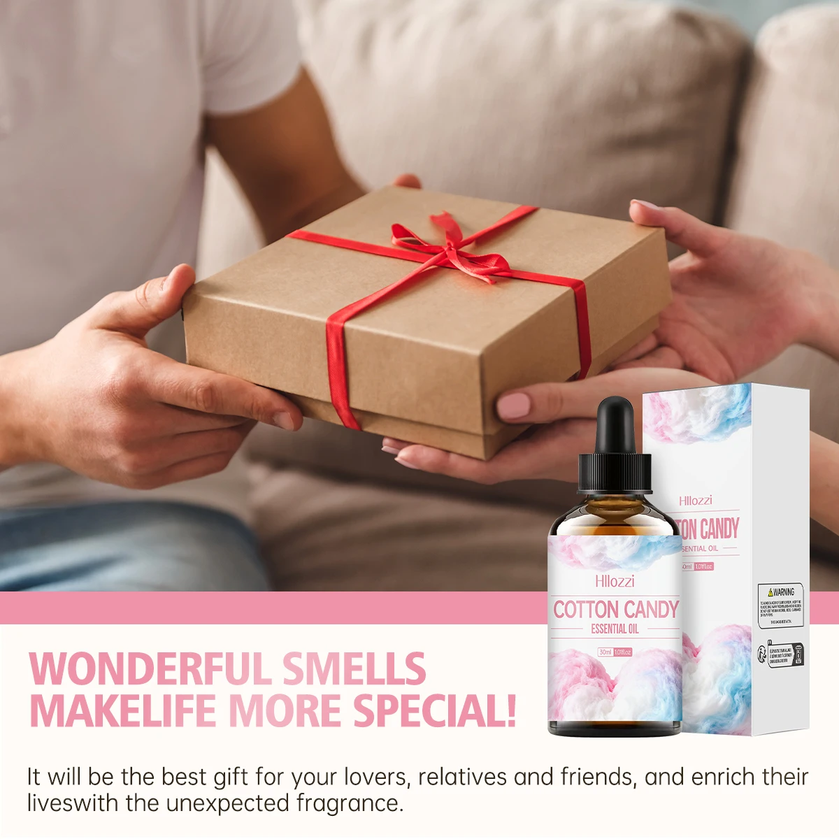 زيت حلوى القطن العطري، رائحة الحلوى المنفوشة الحلوة، يخلق مزاجًا مرحًا سعيدًا للمنزل، موزع الروائح العلاجية، تخفيف التوتر.