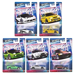 Hot Wheels Cars 90S STREET SCENE 92 Honda Civic EG Mitsubishi Lancer Evo 1/64 Metal Die-cast Model Collection Toy Vehicles GDG44