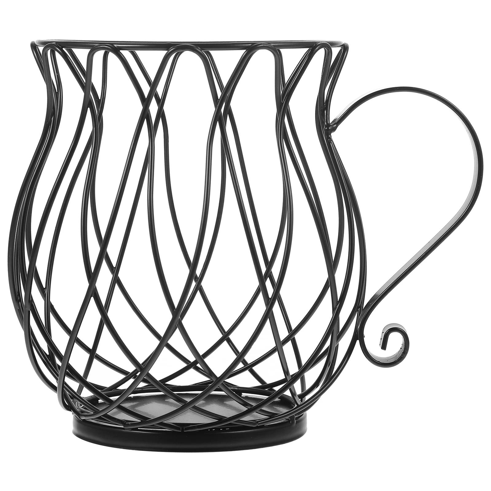 

Coffee Organizer Iron Storage Rack Multipurpose Coffee Bar Accessory Display Basket For Home Kitchen Office Use