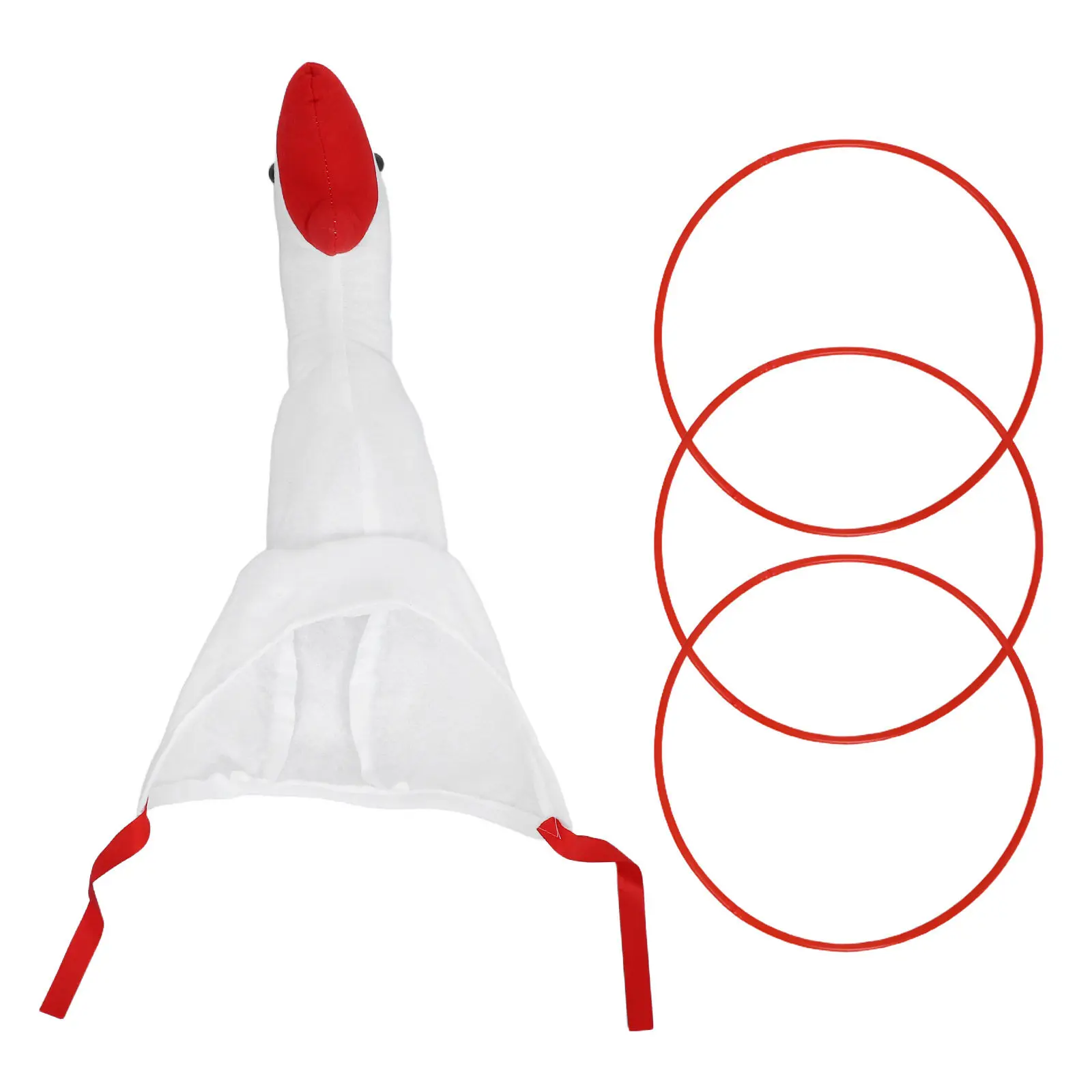 

Набор для игры в кольцеброс с гусем: реквизит для вечеринок и фотосессий, костюм-шляпа в виде животного для детей и взрослых, для игр на улице и в помещении