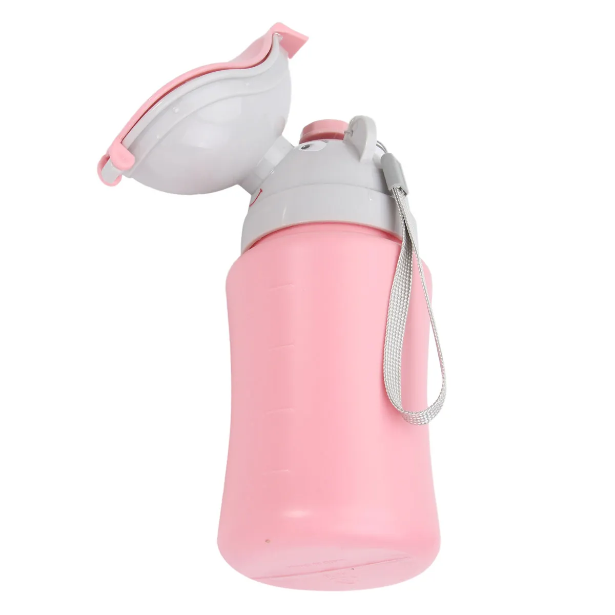 

Car Potty for Baby Girls Portable Lightweight Compact Seamless Urinal Bottle Cartoon Shape Travel Toilet for Kids Children on