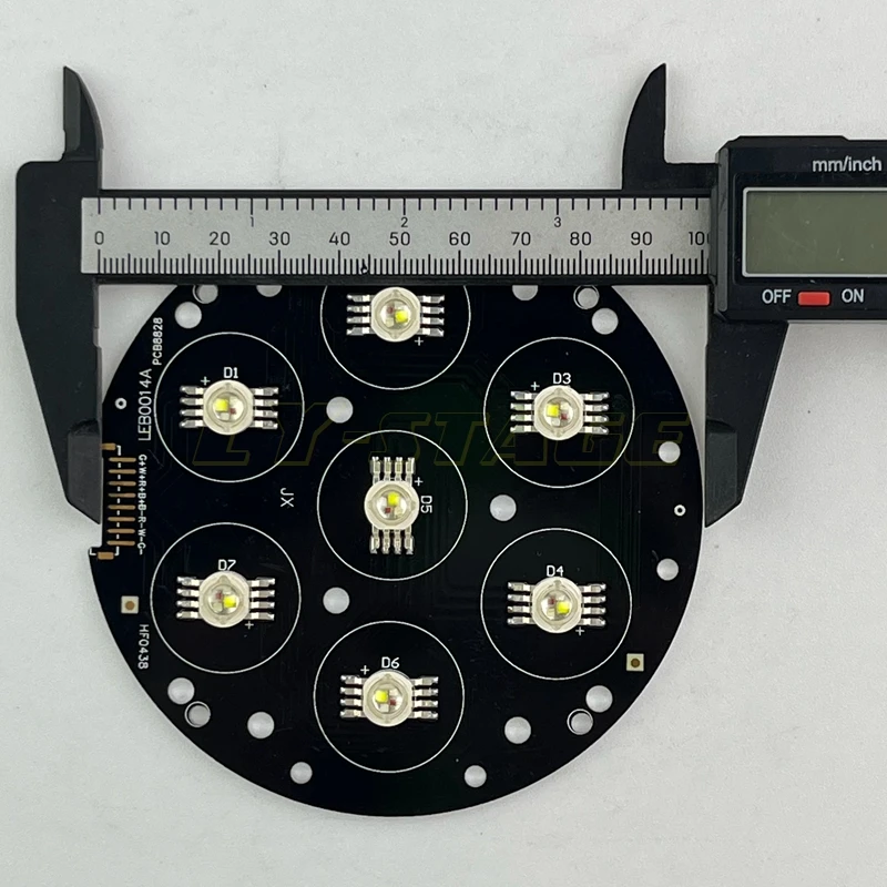 7X10W LED Light Board for 7x10w Mini Moving Light RGBW RGBWAUV 4in1 6in1 Parts Repair Accessories view 5