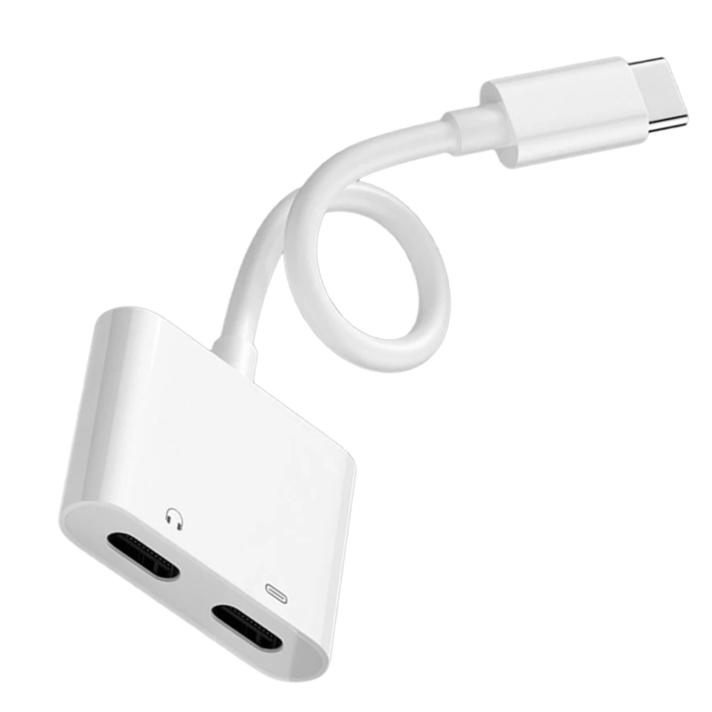 

Type C Adapter White Portable Charging Cable Headphone Converter Durable Audio Cable Type C to 3.5mm Headset USB Gadget