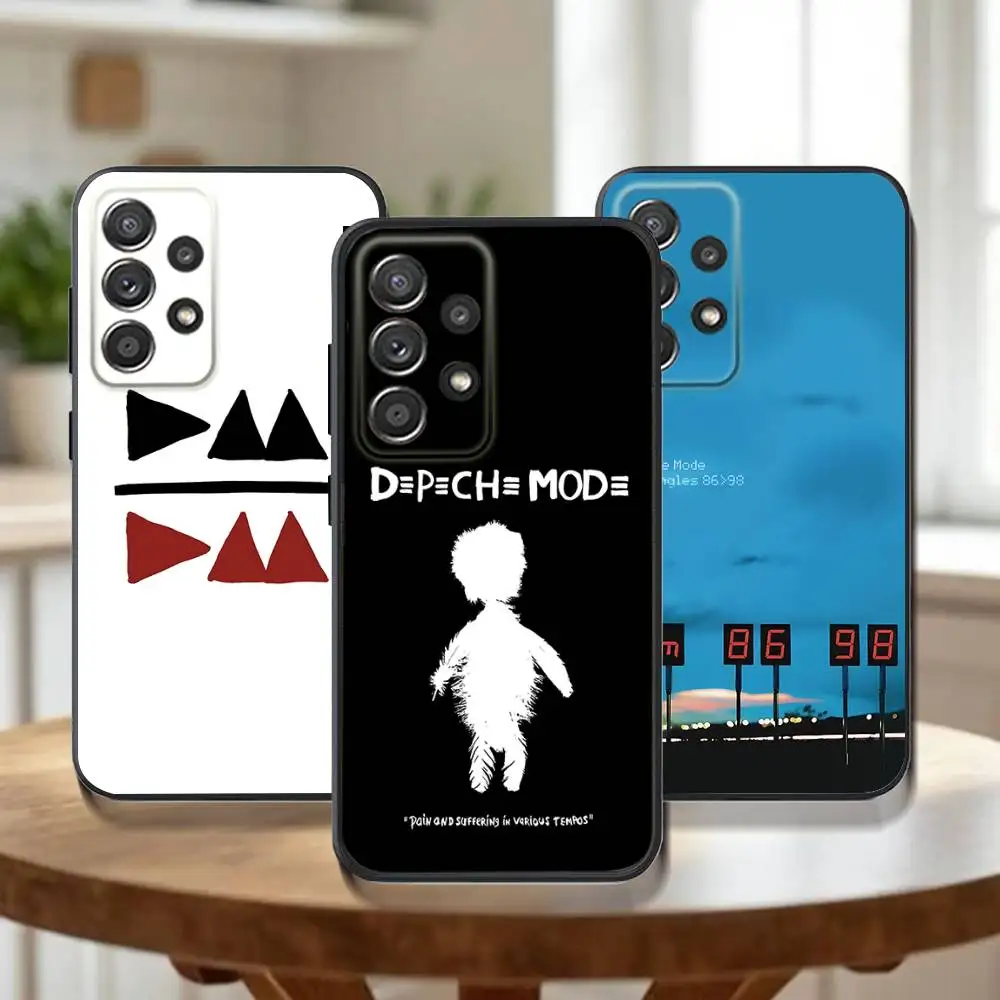 

Band D-Depeches M-Modes Phone Case For Samsung Galaxy A73,72,51,53,52,71,22,5G,Note,J7,8,9 Soft Black Cover