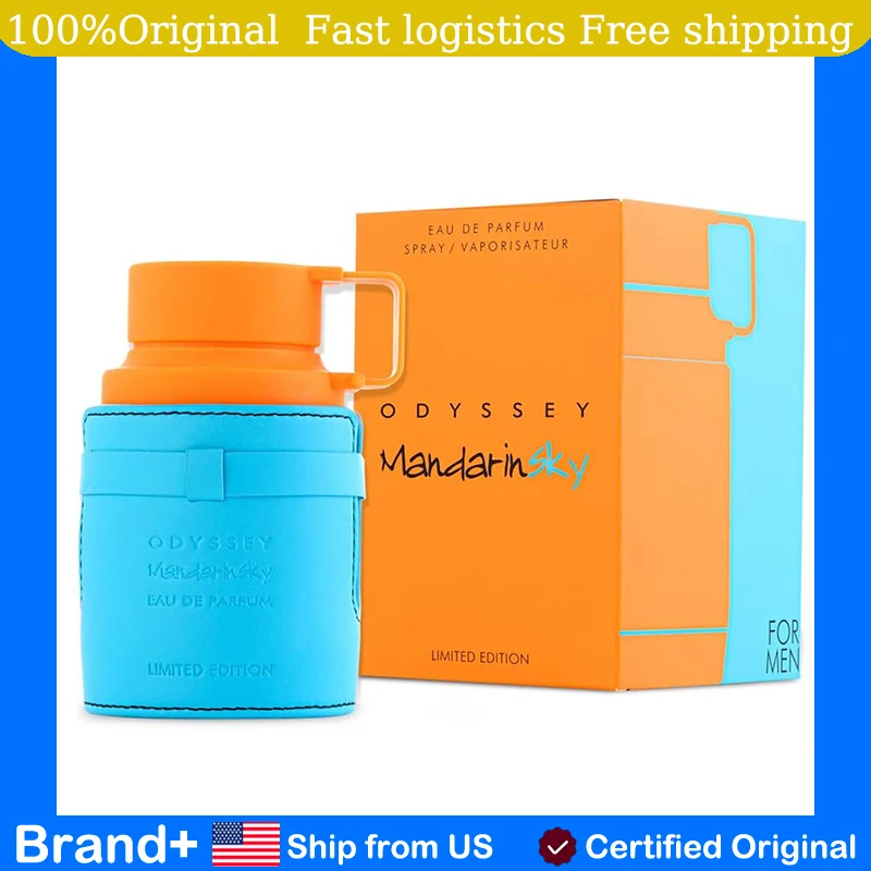 Original Arabic Perfume Odyssey Mandarinsky Limited Edition by Armaf for Men 3.4 oz EDP Hair and body spray Eastern-Middle Eastern fragrance luxury brand perfume high quality perfume long lasting fragrance natural perfume Cologne Birthday gift Portable