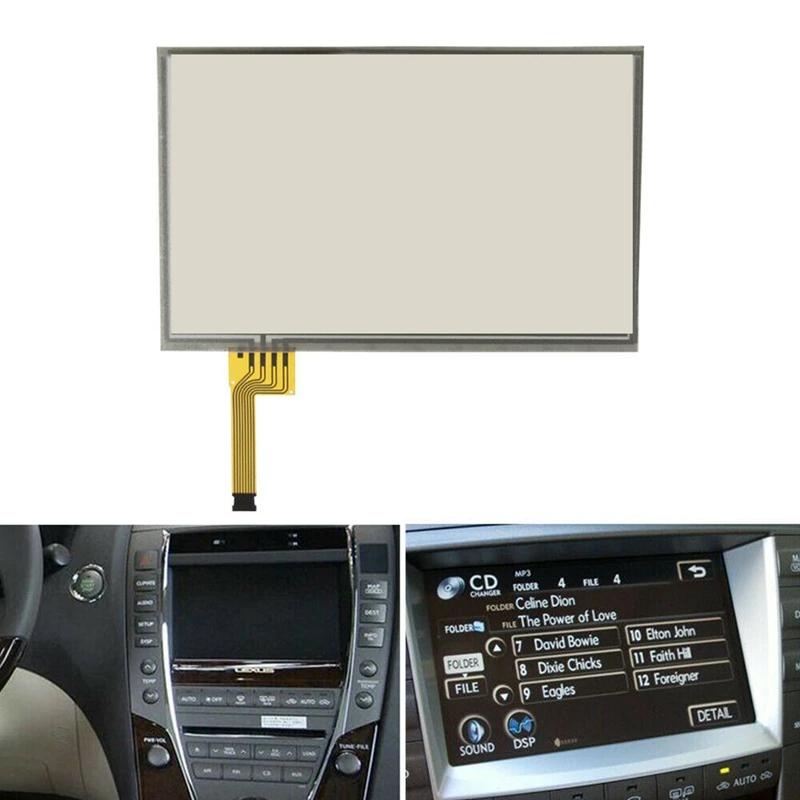 LTA070B510F reproductor de DVD para coche, pantalla de 7 pulgadas y 8 pines para Lexus ES240, ES250, ES300, ES330, ES350, 2006-2009