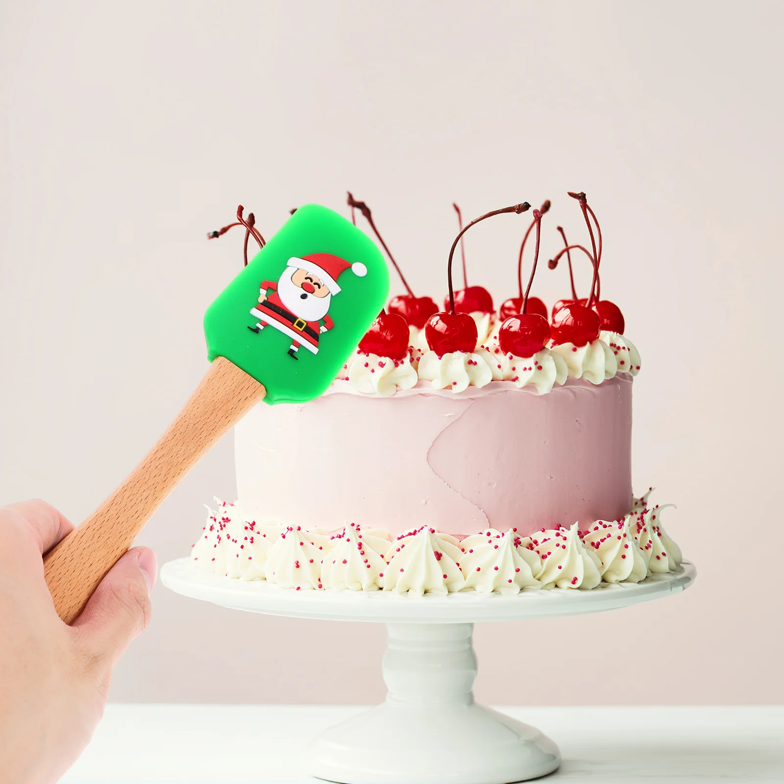 

5Pcs Silicone Baking Spatulas Heat Resistant Household Cream Scraper Kitchen Tools Ergonomic Butter Cake Scraper