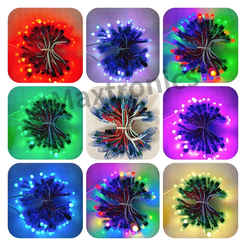 Imagem -06 - Módulos Impermeáveis Led Pixels Ws2811 Full Color Lâmpada de Corda Rgb Decoração ao ar Livre Férias 5v 12 mm 10 cm 15cm 500 Pcs Kit 1000 Pcs