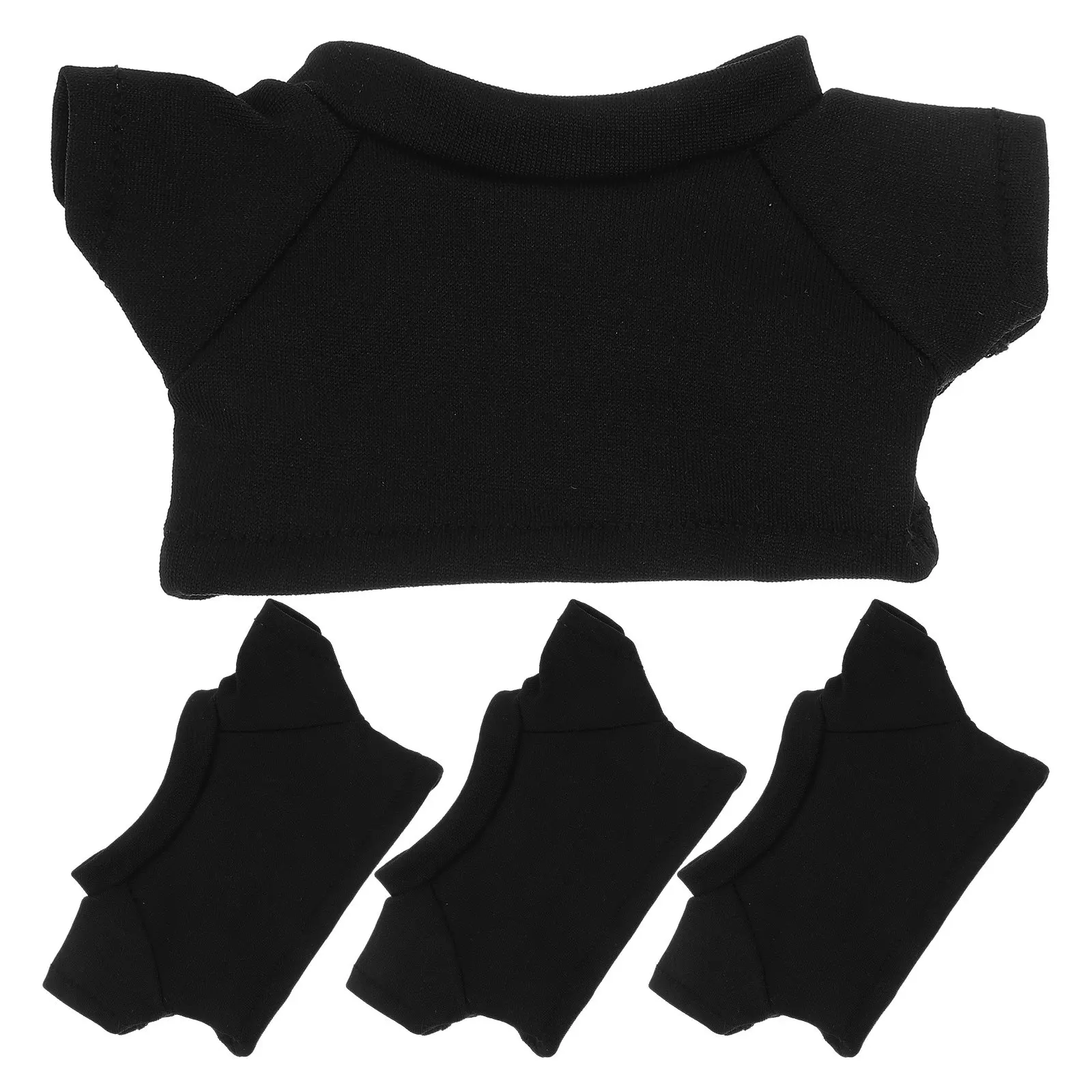 4Pcs Bear T Shirts for Stuffed Bears Soft Fabric Style Tee Shirts Versatile Use Dress Up Bear Collection Playtime Party
