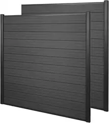 Nowoczesny design Ogrodzenia modułowe WPC lub aluminium Dwa materiały Metal Poziome ogrodzenie ogrodowe Panele ogrodzeniowe Ogrodzenie ogrodowe na zewnątrz