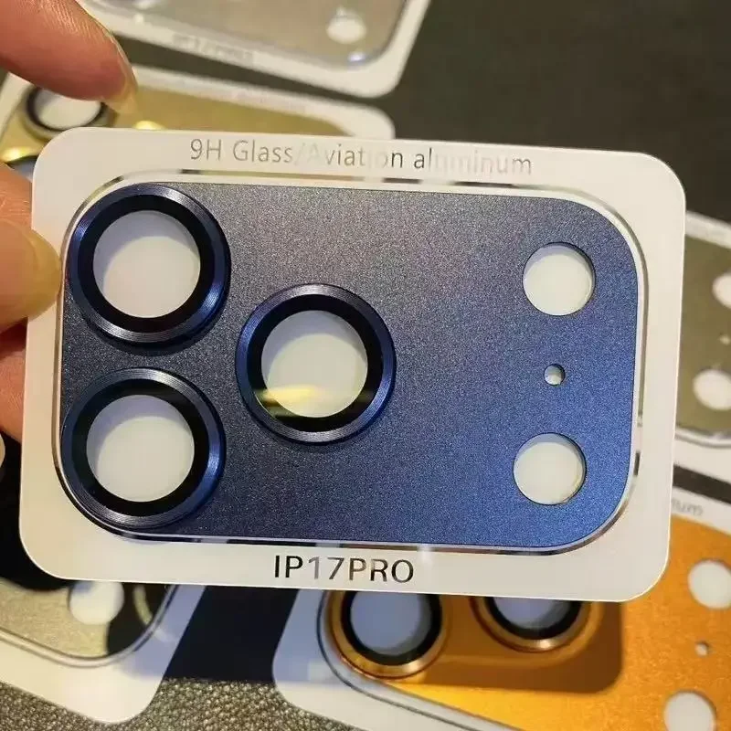 Metallring-Objektivschutz für iPhone 17 Pro 15 13 Mini 14 16 Pro Max Plus 17Air Kameraobjektivschutzglas Vollabdeckung