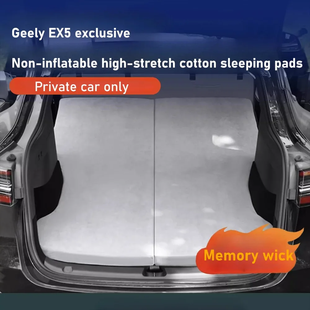 

For Geely Galaxy E5 EX5 Outdoor Camping Car Mattress Rear Row Folding Memory Foam Sleeping Mat Car Travel Bed Trunk Mattress