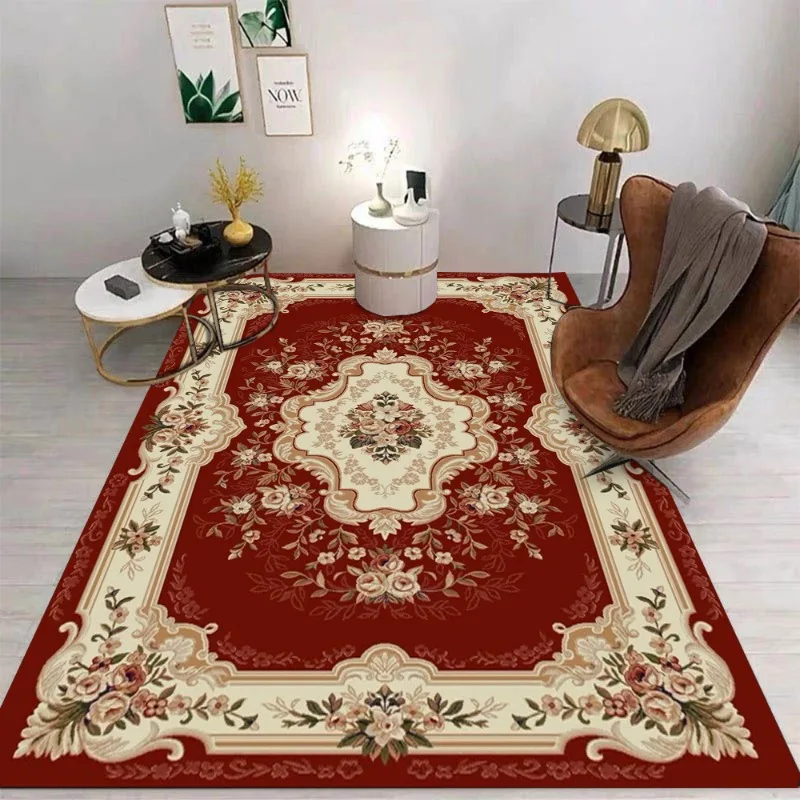 Bohemian Persian Large Area Carpet Ultra Soft Anti-Slip Wear-Resistant Rug for Indoor and Outdoor Use in Living Room Bedroom