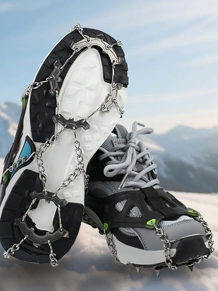 

Стабильные снежные ручки для ботинок, термостойкие нескользящие шипы-захват для рыбалки, пешего туризма, прогулок, альпинизма, женщин и мужчин