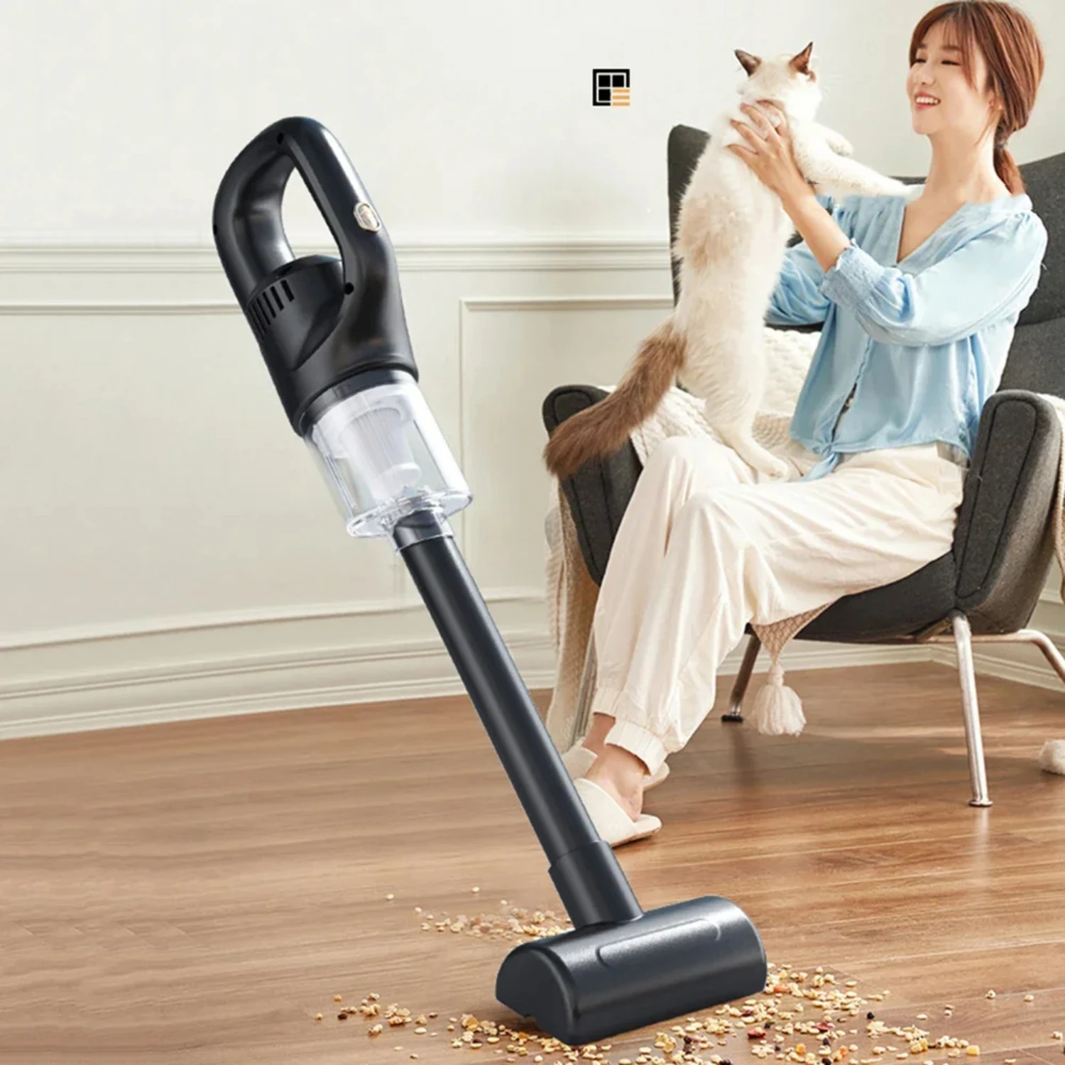 Efficient, powerful, and portable wireless car vacuum cleaner for on-the-go cleaning. Lightweight handheld cleaner ensures conve