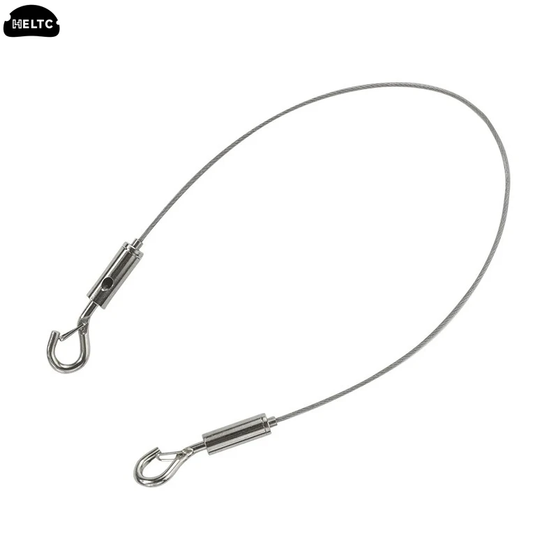 Stainless Steel Adjustable Automatic Wire Rope Spring Hook Clothesline Hanging Solution System Suspension Code Steel Cable