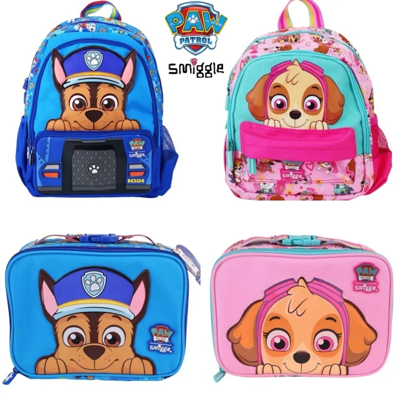 

Genuine Australia Smiggle Paw Patrol School Bag Children Student Wallet Pen Case Lunch Bag Double Shoulder Backpack Kids Gifts