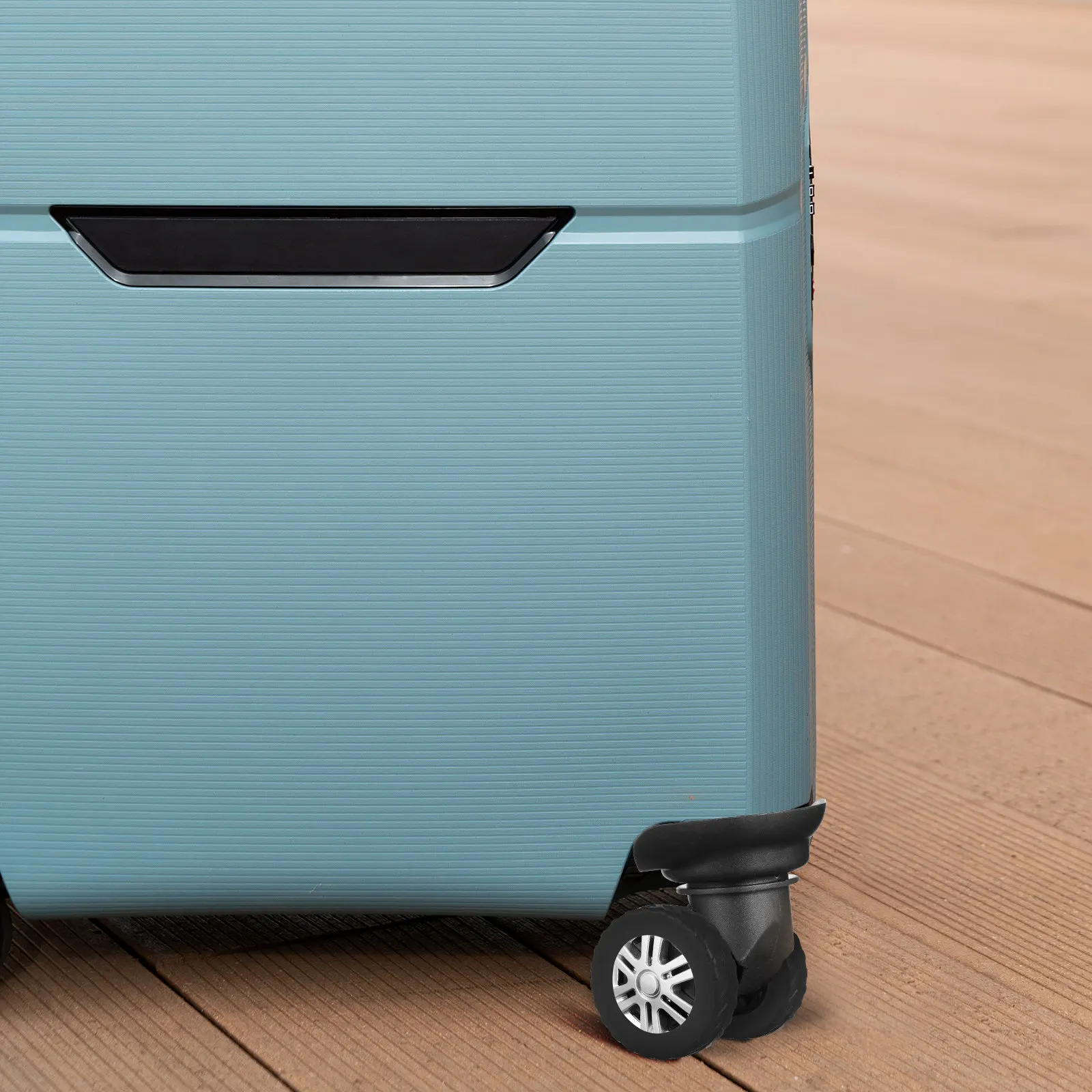 

8Pcs Silicone Luggage Wheel Protector Covers Thickened Universal Suitcase Roller Socks Silent Shockproof Travel Caster Wheel
