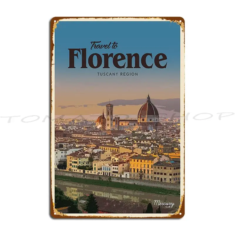 Florence Metal Plaque Club Living Room Funny Wall Decor Designs Tin Sign Poster