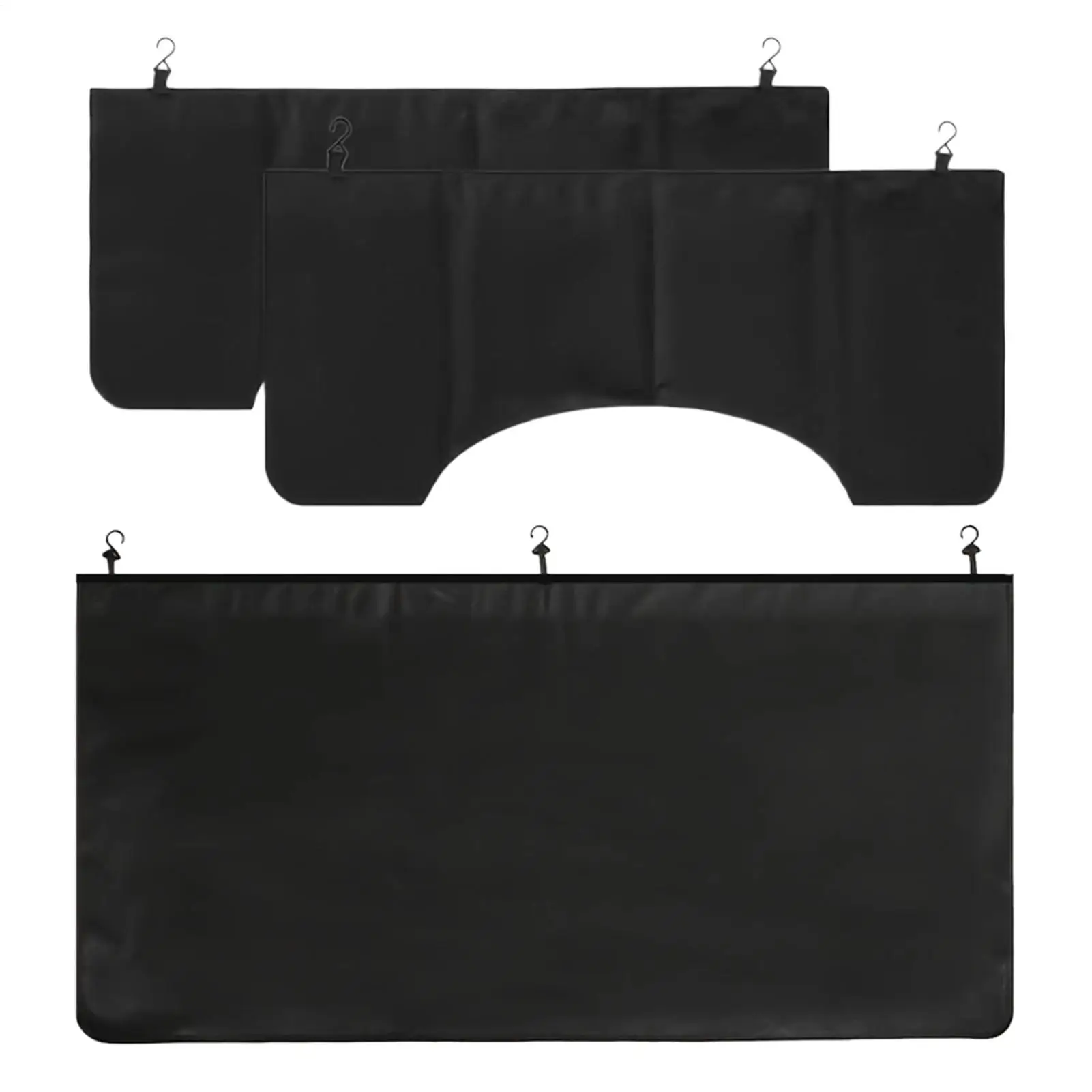 

3pcs Car Mudguard Protective Cover Microfiber PU Leather Mat Auto Repair And Maintenance Water Washed Car Body Protective Cloth