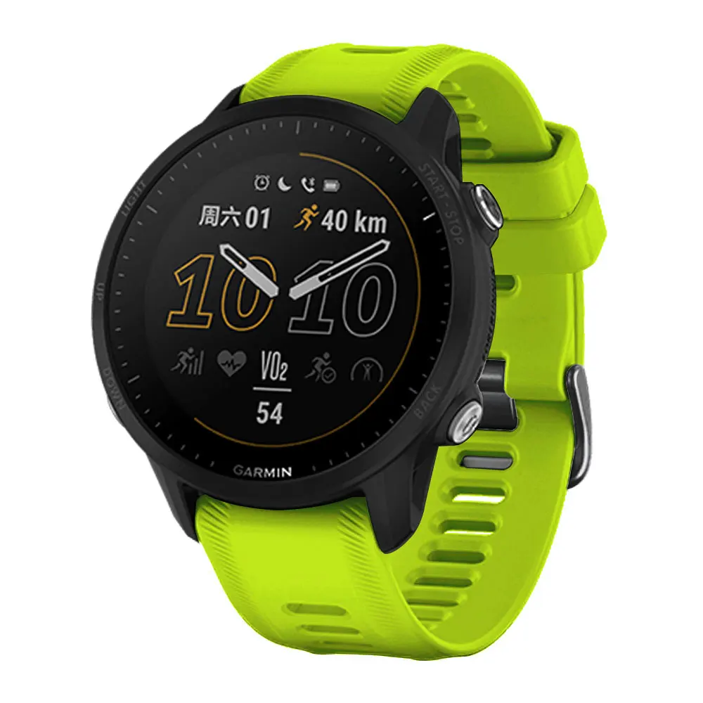 Garmin Forerunner 955 22mm用の公式時計ストラップ,シリコンブレスレット,Forerunner 945 935 745 fenix 5 6