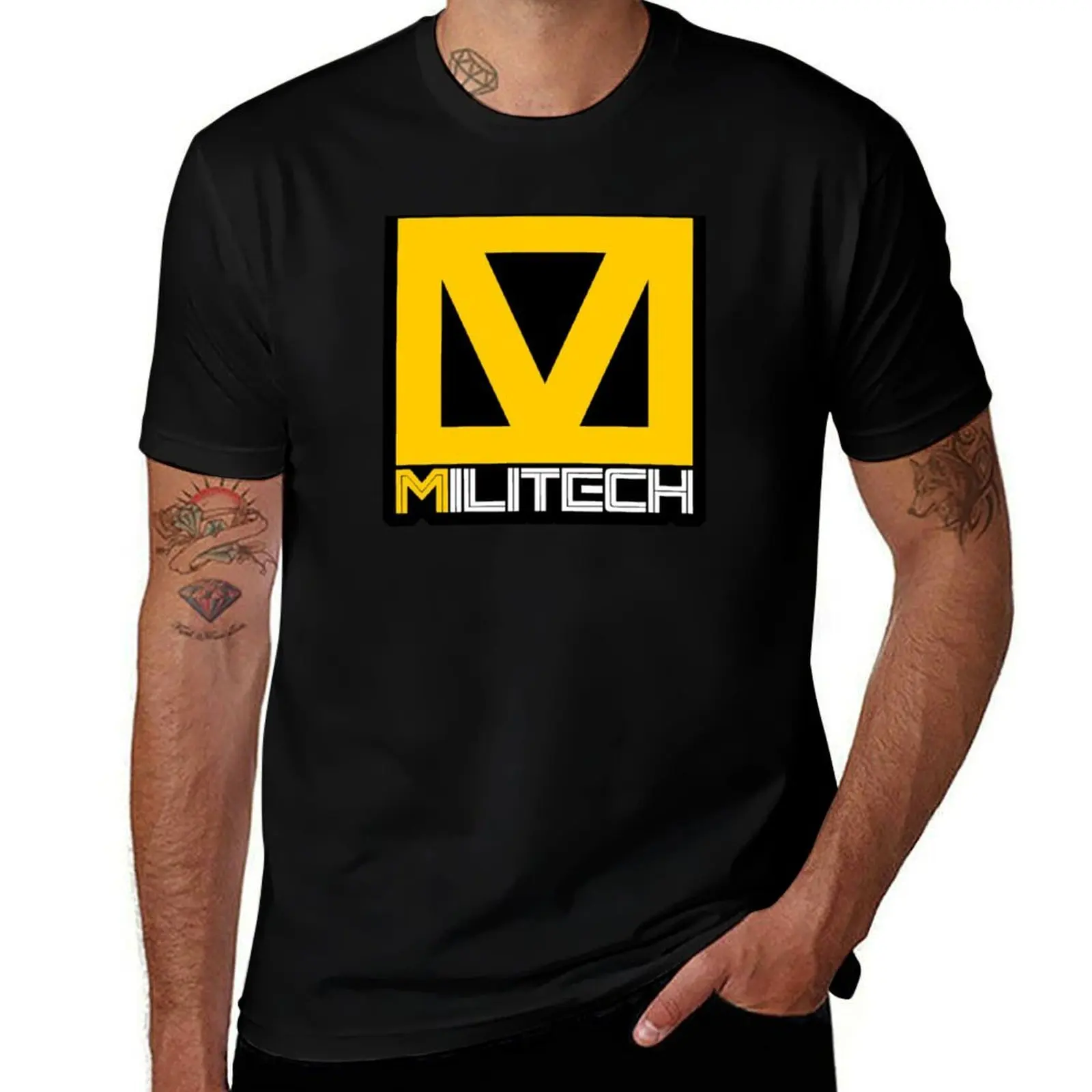 

t shirts heavy man shirt men cotton man graphic T-Shirt cotton for t t Militech 100% shirt tees