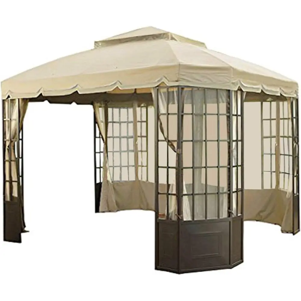 

RIPLOCK Fabric Replacement Top and Netting Kit for Bay Window Gazebo from Sears