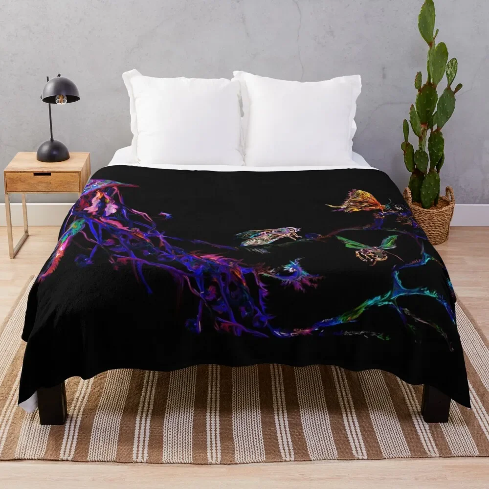 

Jellyfish and insects Throw Blanket Winter beds Plaid Blankets