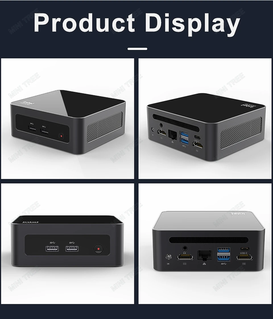 12Th Gen NUC Mini Computer i5 12450H 16GB DDR4 512GB SSD Windows 11 Desktop Mini PC for Home Gaming Office dailywork WiFi6