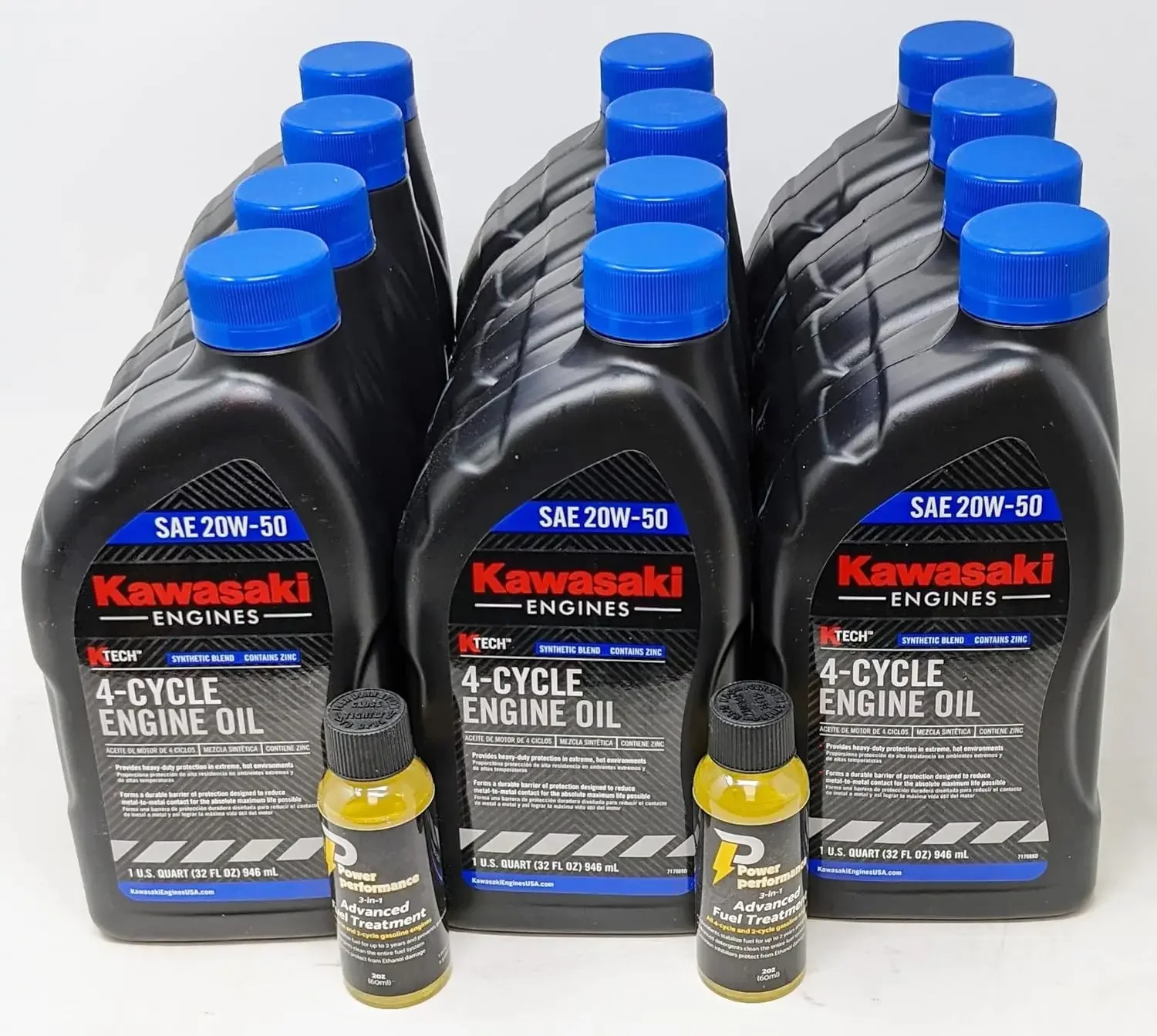 99969-6298 (Case of 12) 20W50 Synthetic Blend Engine Oil Quarts and Fuel Treatment