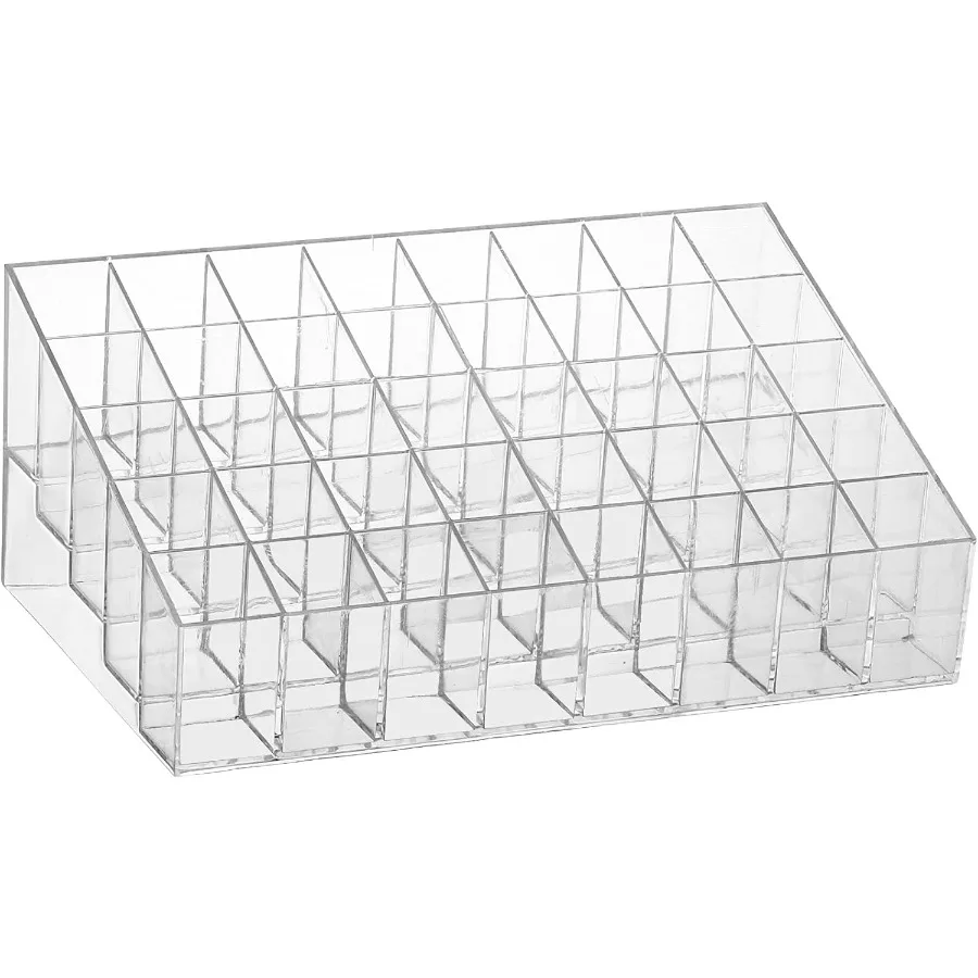 40 Grids Lipsticks Holder Clear Acrylic Lipgloss Lipstick Organizer and Storage Display Case for Lip Gloss Lipstick Tubes Ideal