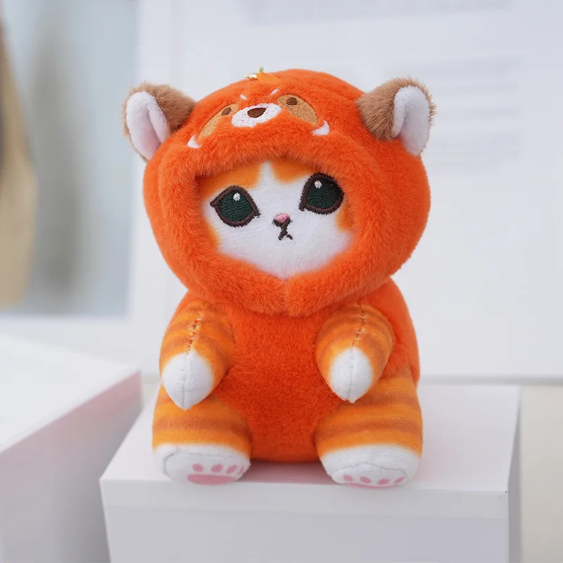12Cm Anime Mofusand Pluszowy brelok do kluczy Breloczek do torby Kreskówka Śliczny mały szop Wiewiórka Panda Pluszowa zabawka Torba Breloczek Prezent