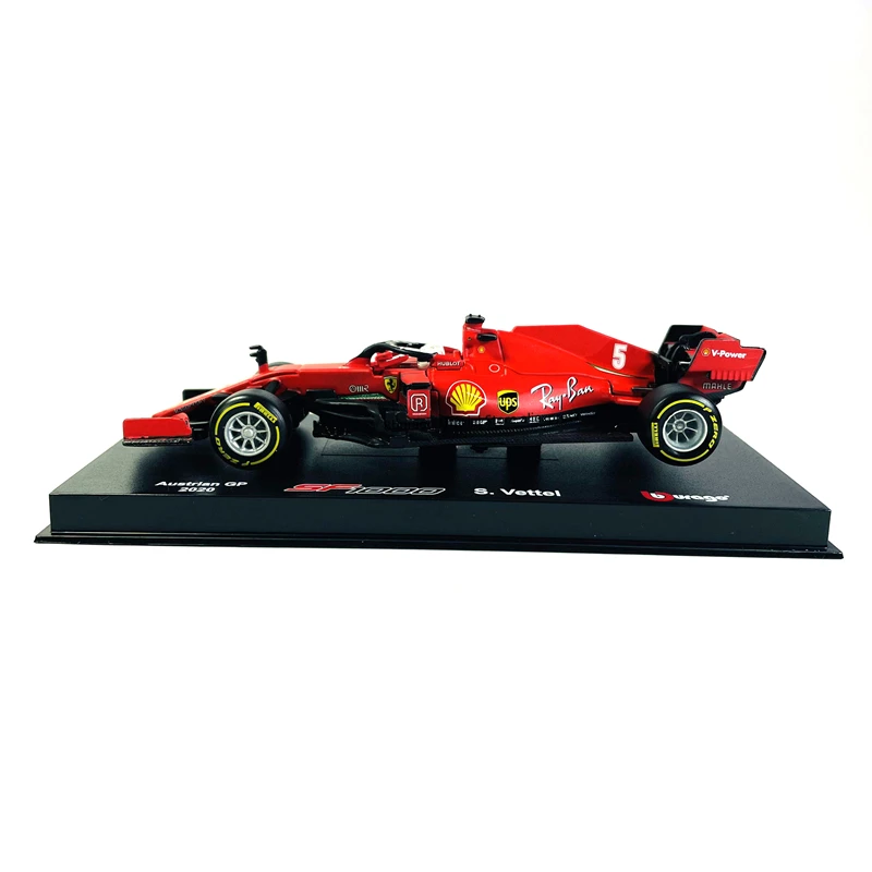 Коллекция 2021 Ferrari SF21 Bburago, литая модель автомобиля 1:43, модель автомобиля F1 из металлического сплава, игрушечный автомобиль «Формула 1»