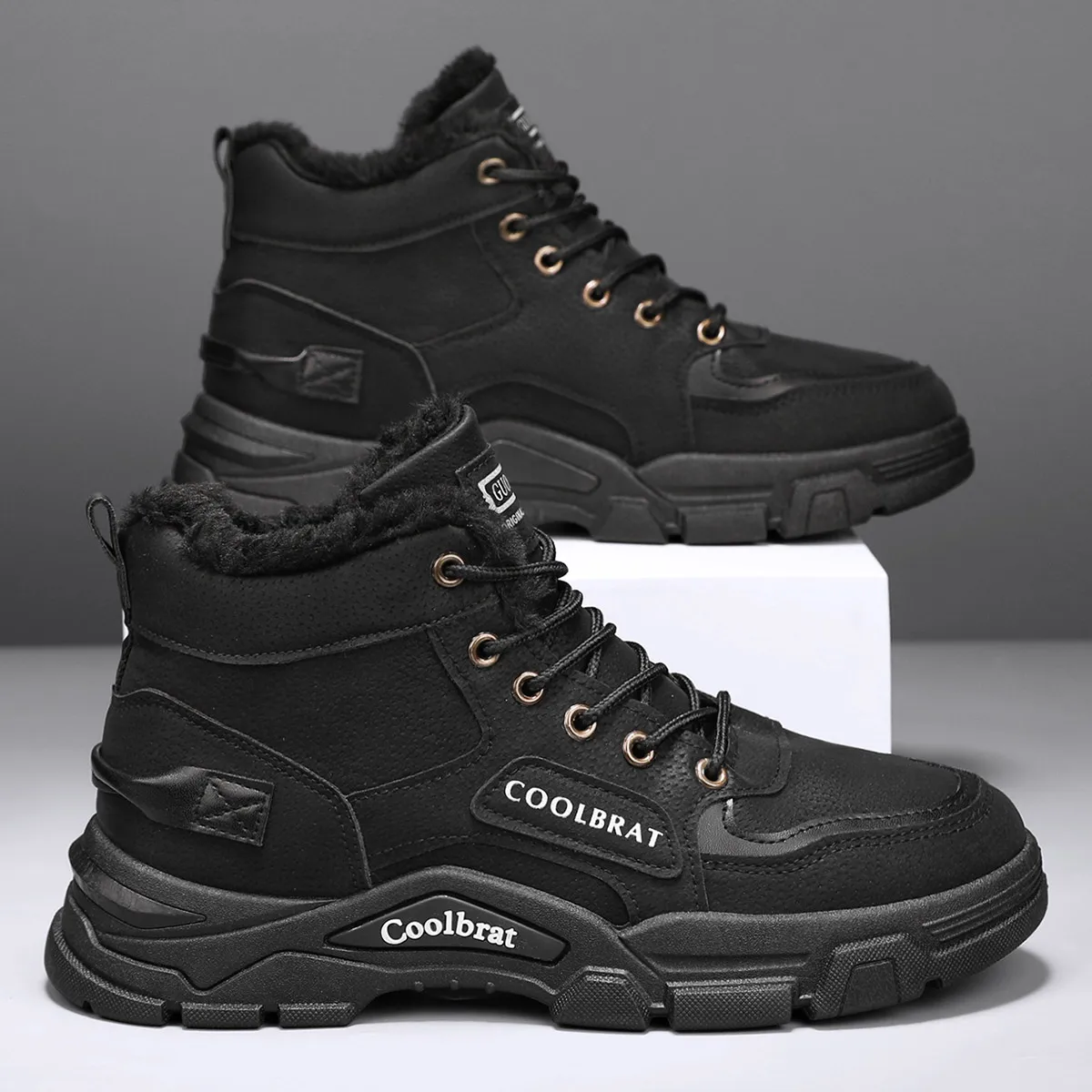 طراز جديد 2025، عصري، عصري، حذاء قطني، دافئ، مقاوم للاهتراء، مريح، بسيط