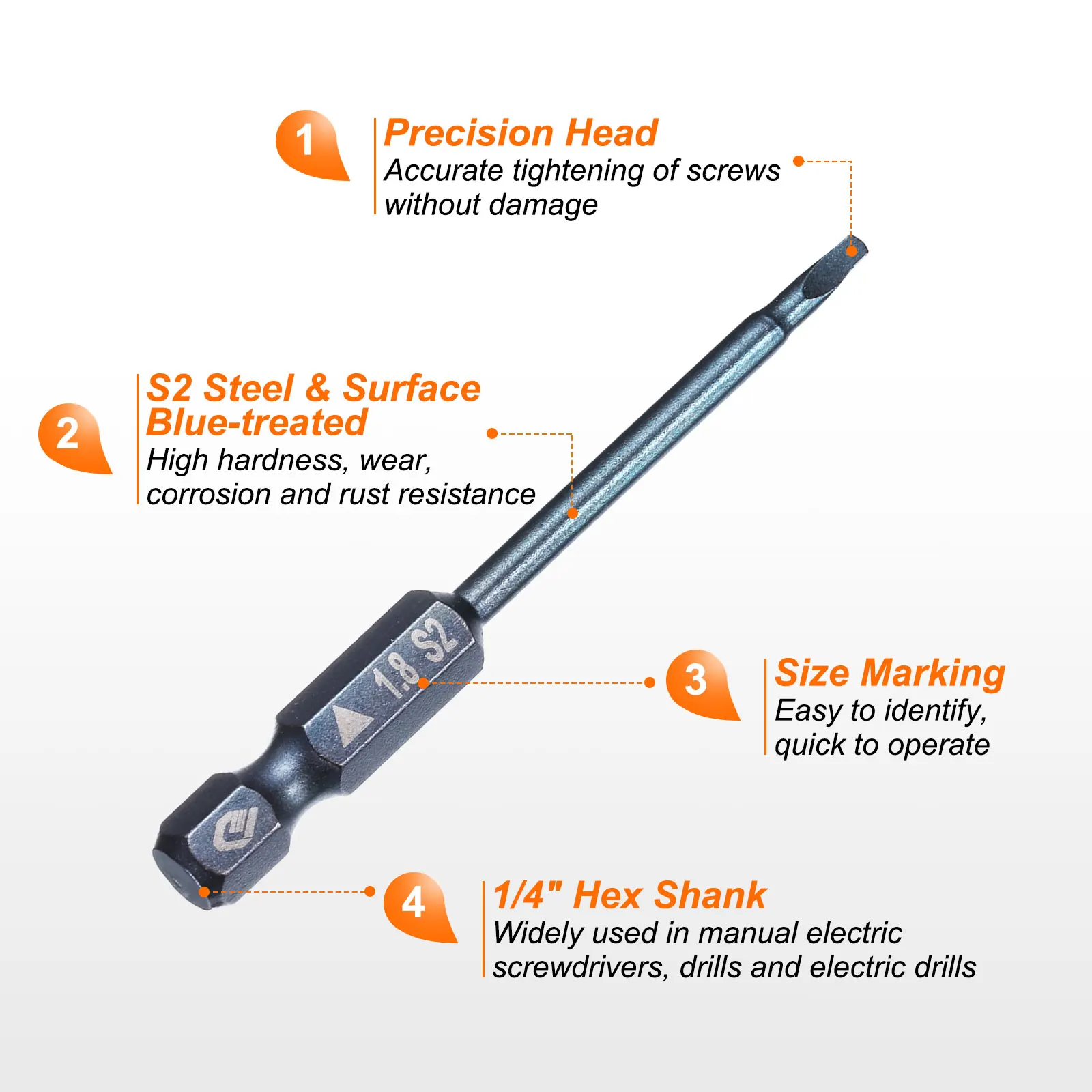 Uxcell 1/2/5 قطعة توركس مثلث U/Y نوع مفك بت S2 الصلب الثلاثي مفك مسامير بت لإصلاح العمل مفك كهربائي