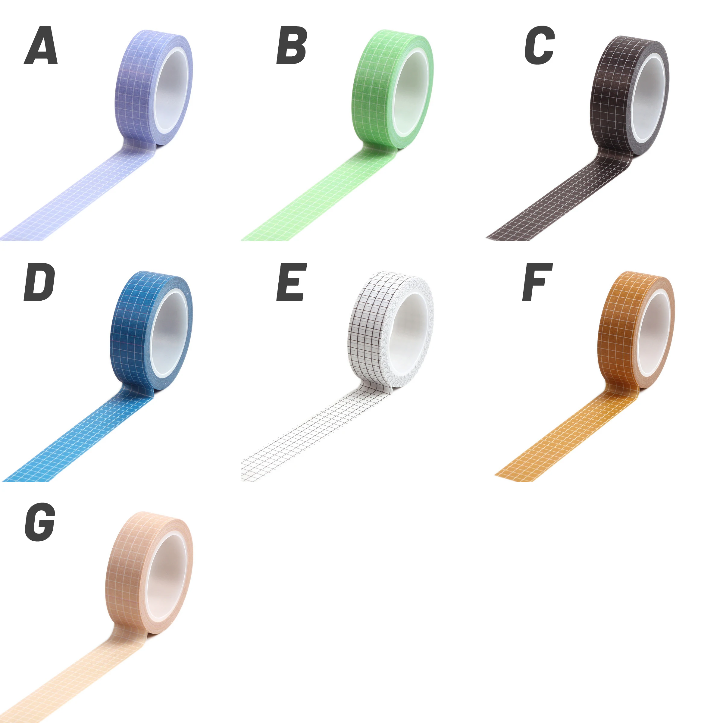 Card Lover 10M Effen Kleur Raster Washi Tape Masking Tape Voor Tijdschrift Scrapbooking Creatieve Briefpapier