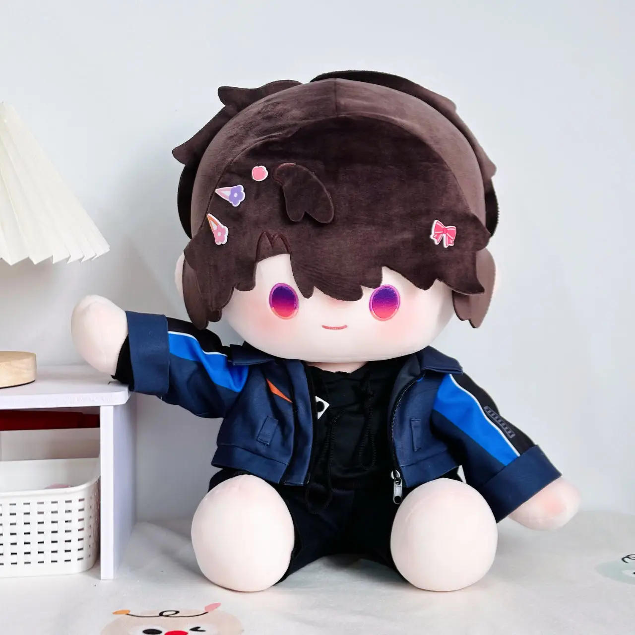 

Love and Deepspace Caleb Anime Cosplay 40cm Sitting Posture Doll Clothing Cartoon Cute Clothes Costume Accessories Gift