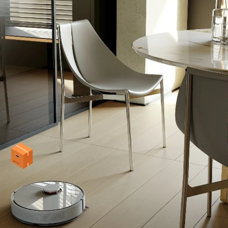 

Italian minimalist family dining chair, modern minimalist stainless steel designer chair