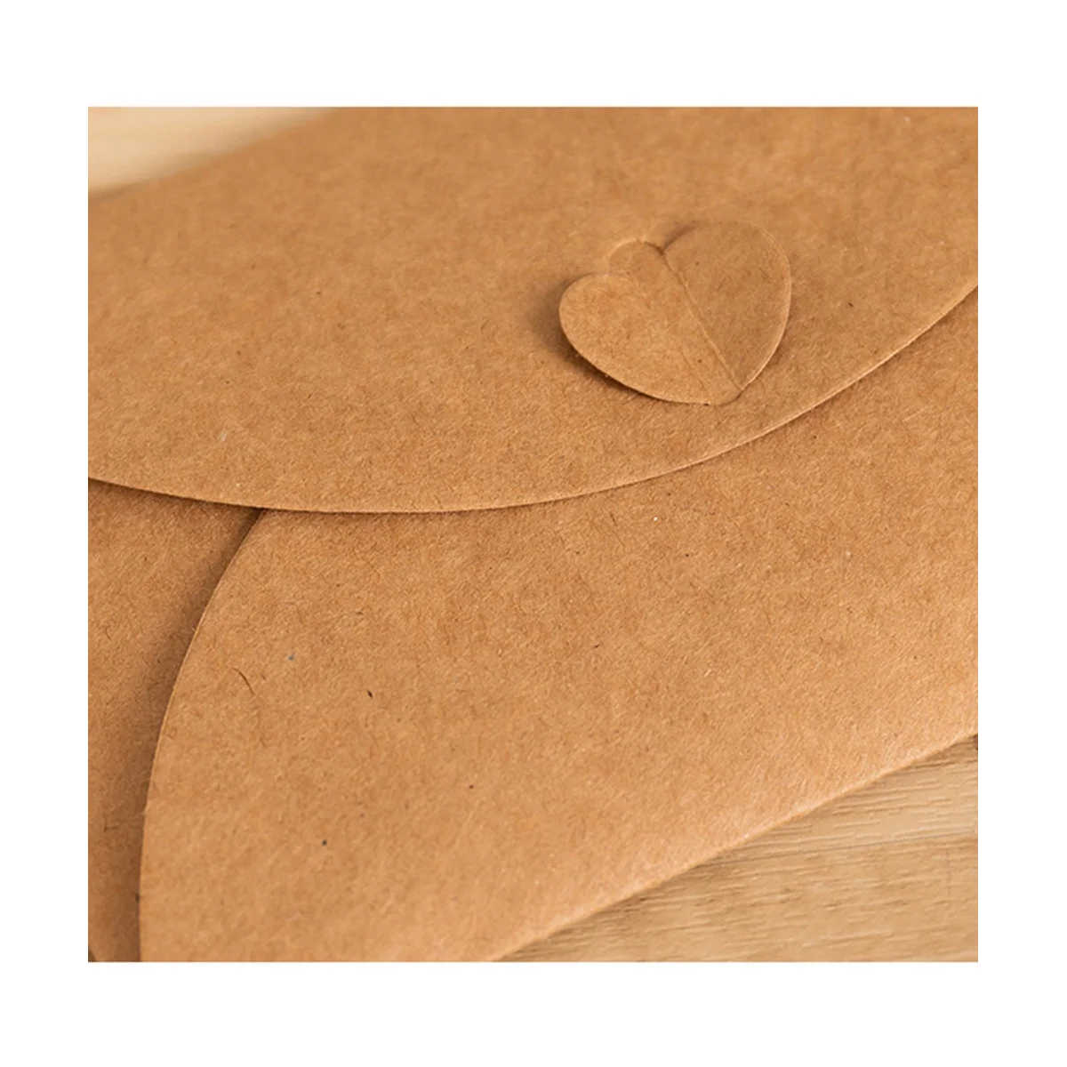 100Pcs Kraft Mini Envelopes Brown Kraft Envelopes for Gift Cards and Business Cards 17.5X11cm