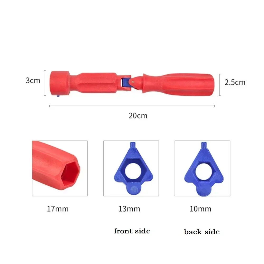 

Инструменты для гаечного ключа для сиденья туалета, легко ослабиваемый монтажный инструмент, портативный профессиональный ремонтный ключ, надежный АБС-пластик
