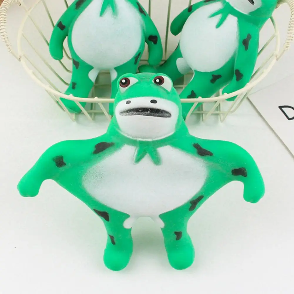 

Cute Cartoon Frog Squeeze Toy Soft TPR Pinch Toy Decompression Squishes Toy Kids Adult Stress Relief Fidget Toy Party Favor