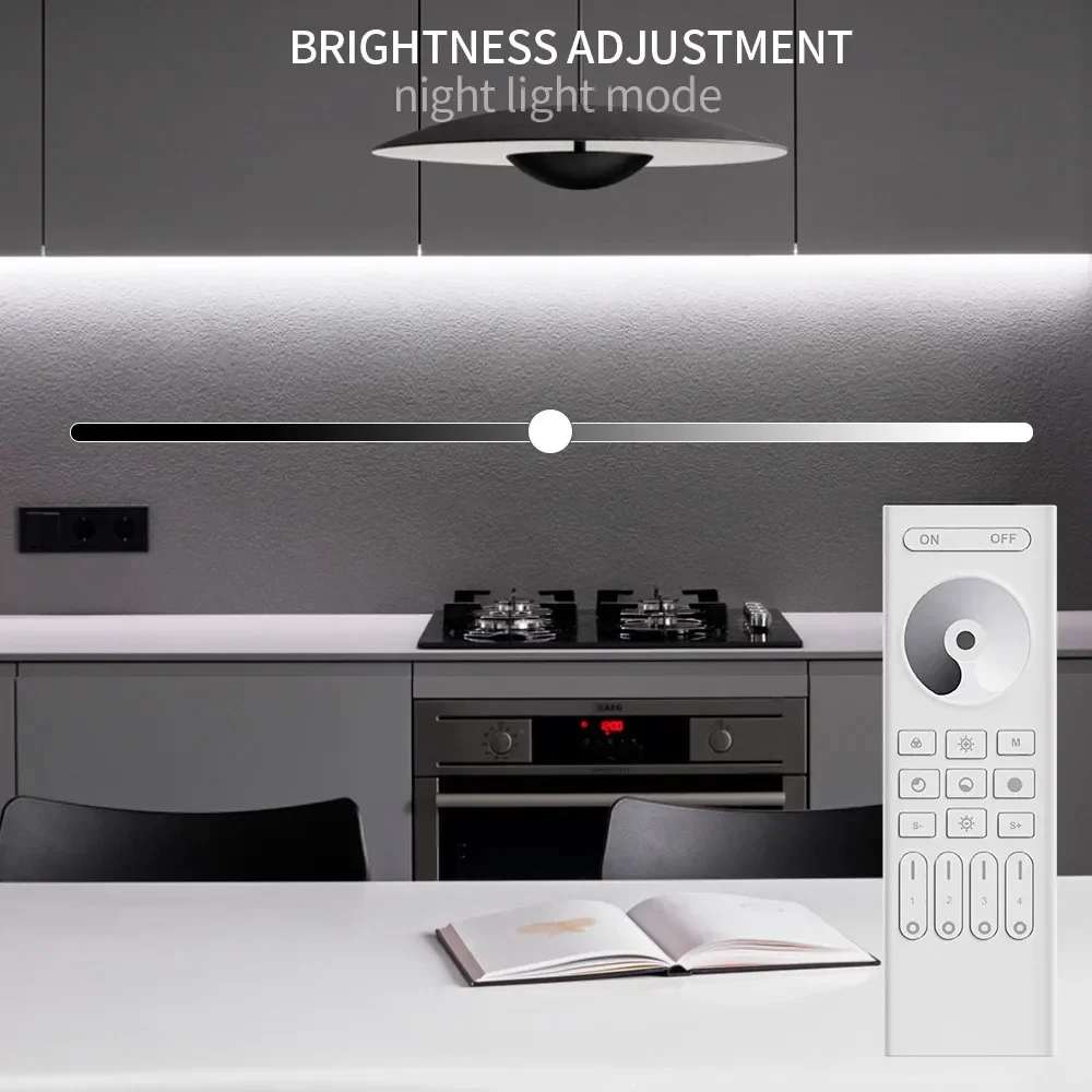 Contrôleur LED 2.4GHz RF RGB RGBWW CCT 4-Zone Gradateur À Distance Pour C01-05RF C01-05W C01-05Z WB5