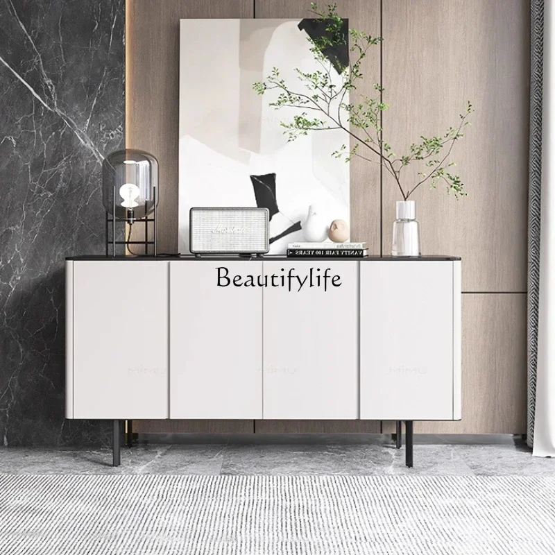 

56Italian light luxury style entry door decoration shoe change cabinet modern simple foyer storage cabinet