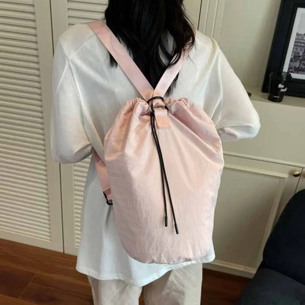 

Large Capacity Sport Racket Storage Backpack Solid Color Lightweight Fitness Shoulder Bag Korean Style Tennis