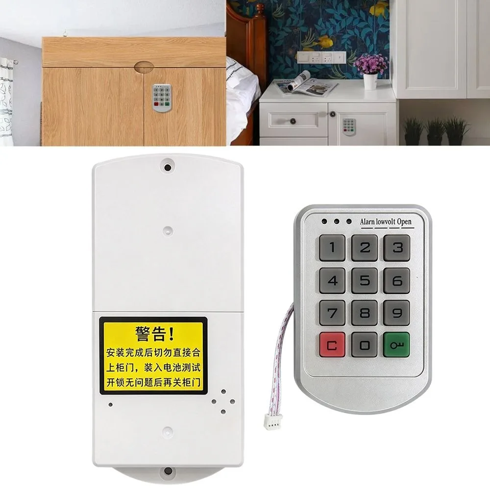 Keyless Electronic Cabinet Lock ABS Material Rustproof Password Cabinet Lock Secure Convenient Smart Cabinet Lock Closet