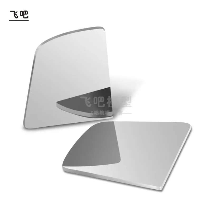 Metal Reflective Rearview Mirror Lenses for TRX4 TRX6 Mercedes Benz G63 G500 6X6 Drive Climbing Car DIY Accessaries