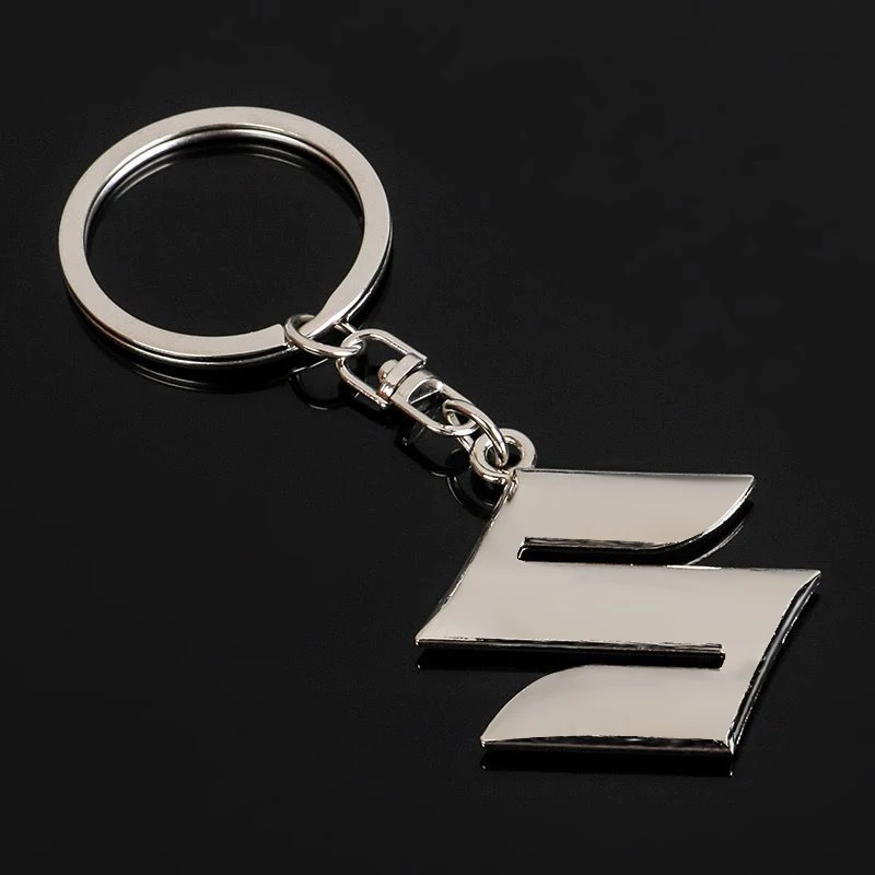 3D Metal Car Emblem Keychain Keyring For Suzuki Grand Swift SX4 Jimny Vitara Baleno Key Ring Decoration Pendant Auto Accessories