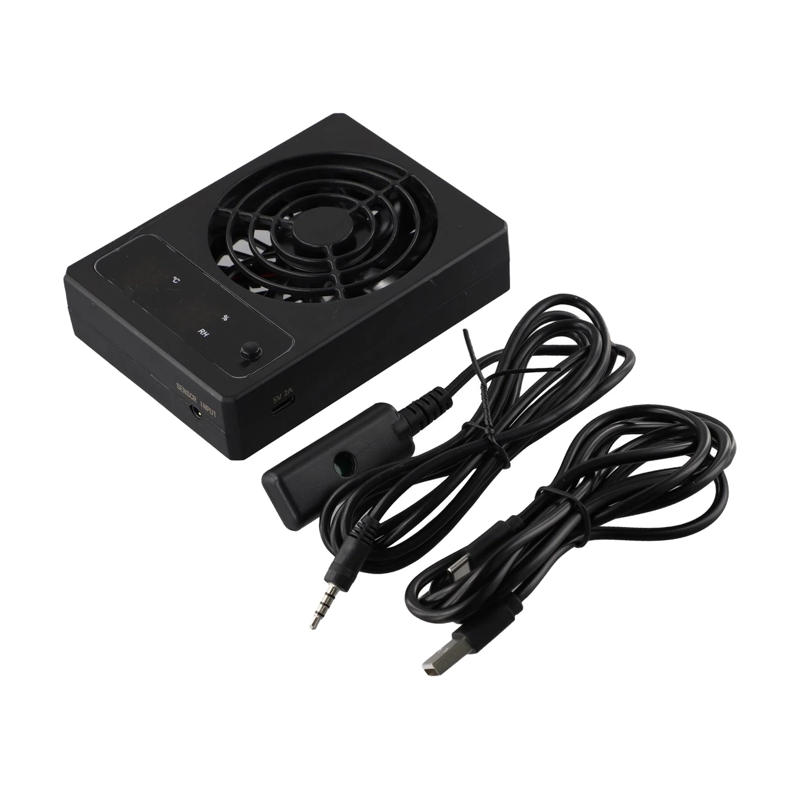 

Для корпуса рептилий, вентилятор с контролем температуры, 2700 об/мин, 28 дБ, 4,41*3,32*0,98 дюйма, черный, EASY INSTALLATION, PP со светодиодным дисплеем