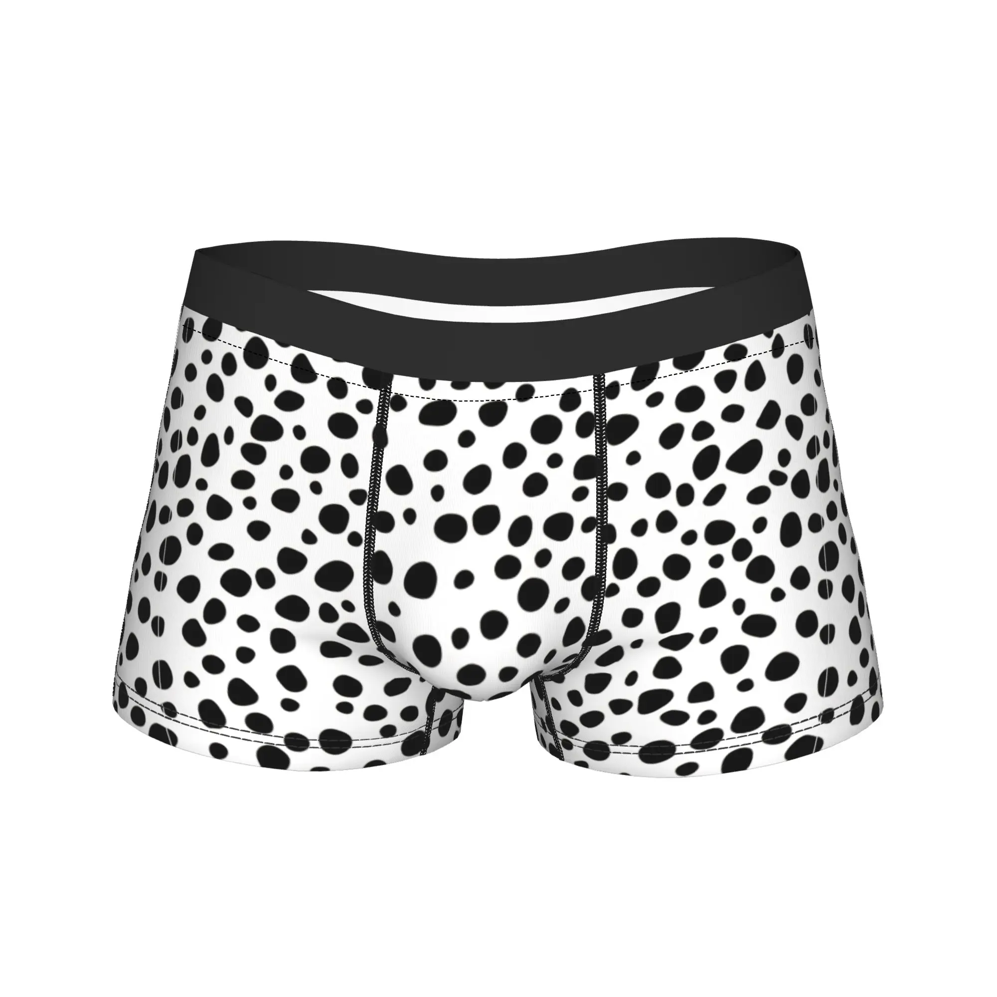 Dalmatian Spot Pattern Underwear  Men Panties Customs Classic Boxer Shorts Trenky Boxer Brief Plus Size