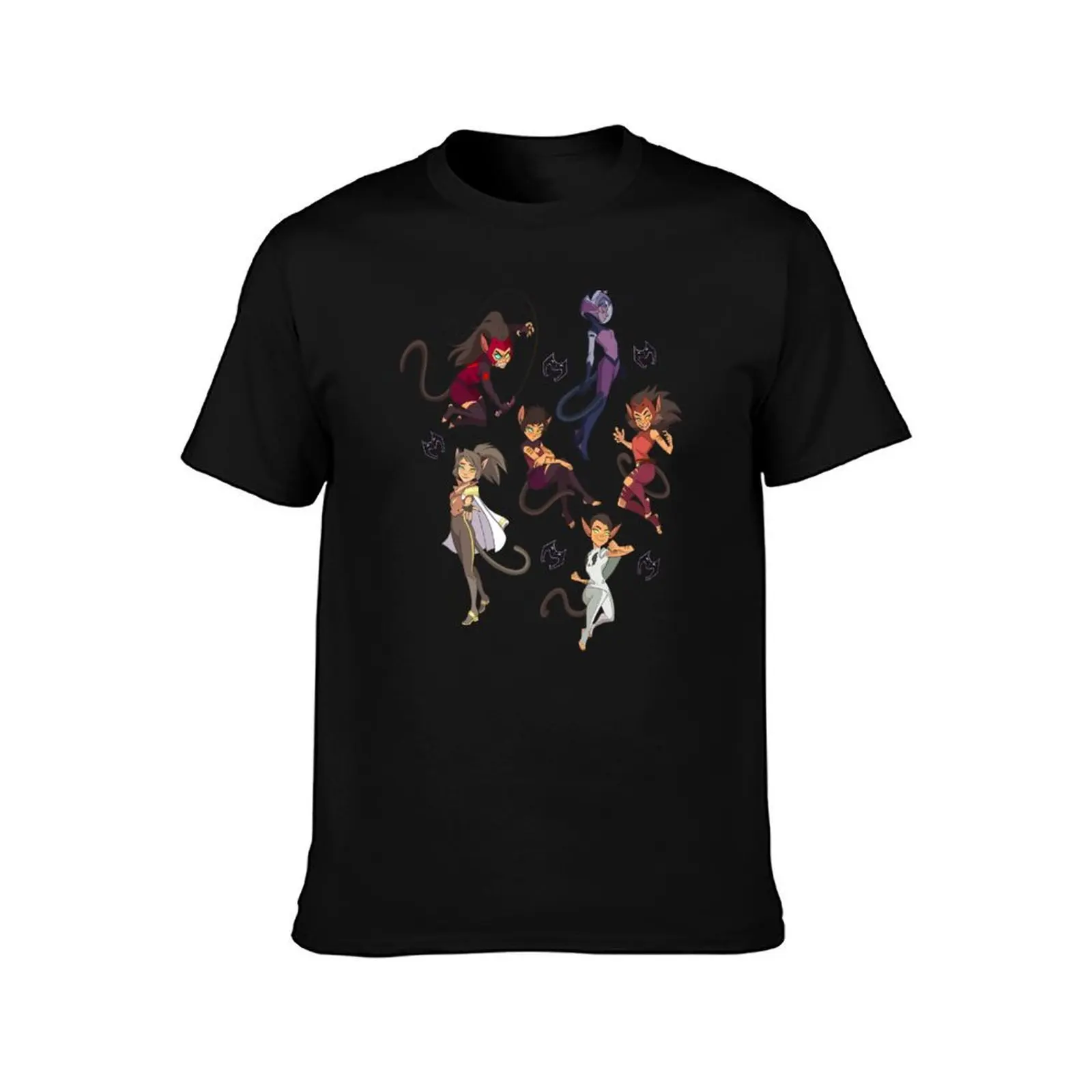 Catra Patern T-Shirt Work Wear Short Sleeve T-Shirt